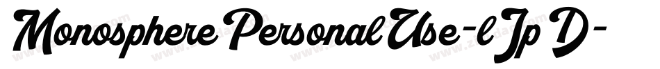 MonospherePersonalUse-lJpD字体转换