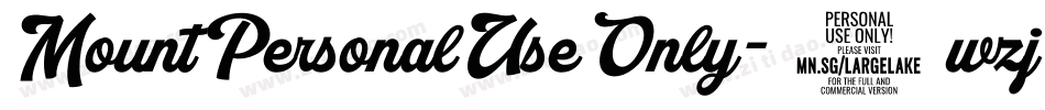 MountPersonalUseOnly-5wzj字体转换