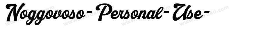 Noggovoso-Personal-Use字体转换