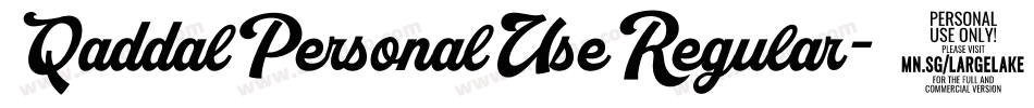 QaddalPersonalUseRegular-4J34字体转换