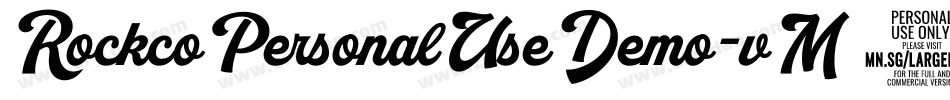 RockcoPersonalUseDemo-vM0Z字体转换