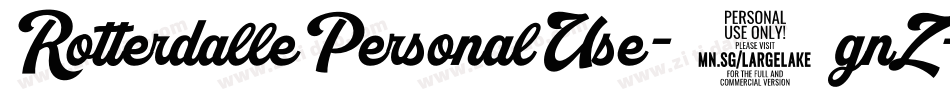 RotterdallePersonalUse-9gnZ字体转换