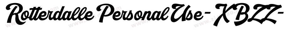 RotterdallePersonalUse-XBZZ字体转换