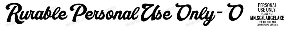RurablePersonalUseOnly-O9jA字体转换
