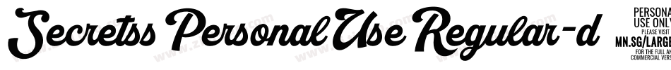 SecretssPersonalUseRegular-d1oK字体转换 SecretssPersonalUseRegular-d1oK字体转换