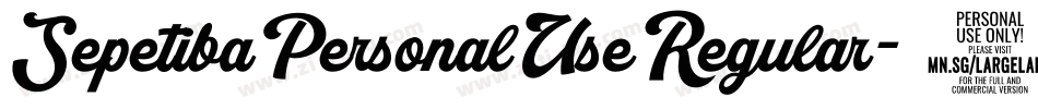 SepetibaPersonalUseRegular-1pDL字体转换 SepetibaPersonalUseRegular-1pDL字体转换