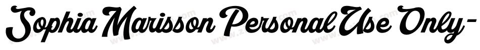 SophiaMarissonPersonalUseOnly-7BjDE字体转换 SophiaMarissonPersonalUseOnly-7BjDE字体转换