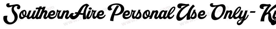SouthernAirePersonalUseOnly-Ky9A字体转换