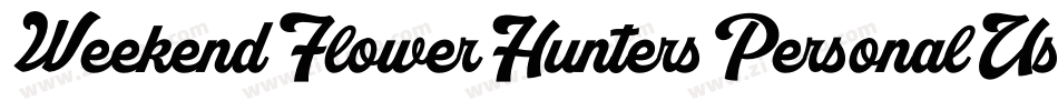 WeekendFlowerHuntersPersonalUse-Gw7a字体转换