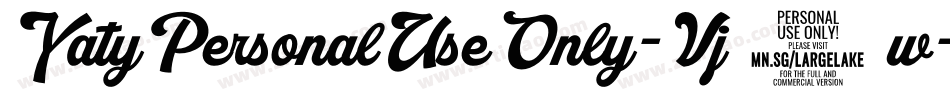 YatyPersonalUseOnly-Vj7w字体转换