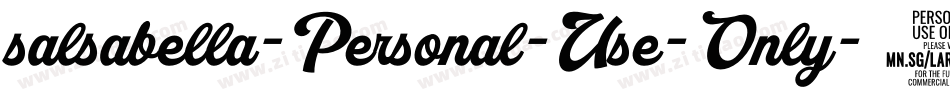 salsabella-Personal-Use-Only-2字体转换