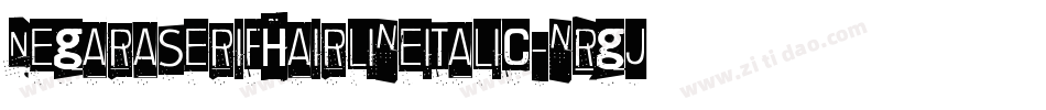 NegaraserifHairlineitalic-nRgjJ字体转换