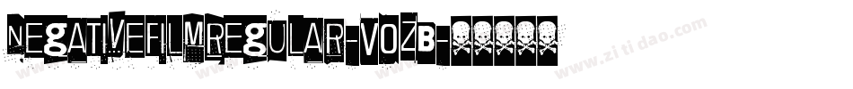 NegativefilmRegular-V0ZB字体转换