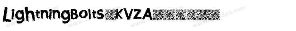 LightningBolts-KVzA字体转换