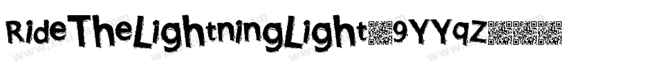 RideTheLightningLight-9YYqZ字体转换