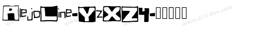 AlejoLine-YzXZ4字体转换