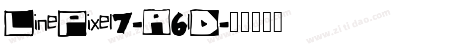 LinePixel7-A6lD字体转换