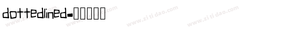 dottedlined字体转换