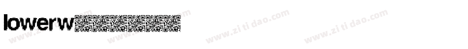 lowerw字体转换