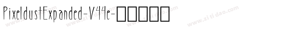 PixeldustExpanded-V44e字体转换