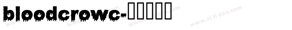 bloodcrowc字体转换