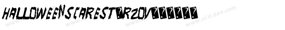 HalloweenScareSt-R2Ov字体转换