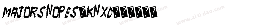 MajorSnopes-KnxD字体转换