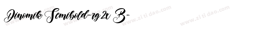 DinomikSemibold-rg2xB字体转换