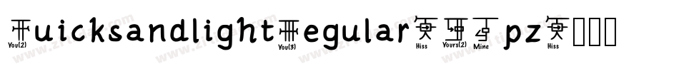QuicksandlightRegular-WJpz字体转换
