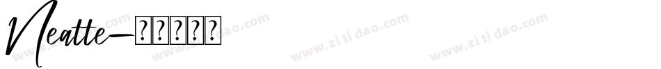 Neatte字体转换