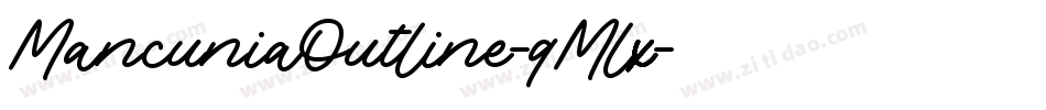 MancuniaOutline-qMlx字体转换