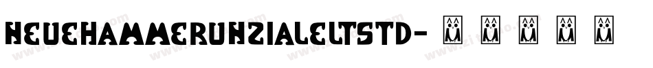 NeueHammerUnzialeLTStd字体转换