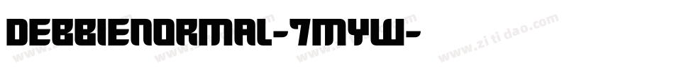 DebbieNormal-7mYw字体转换