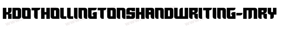 Kdothollingtonshandwriting-MrYw字体转换