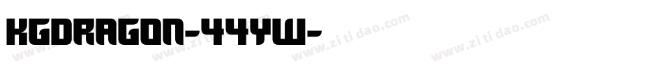 KgDragon-44yW字体转换