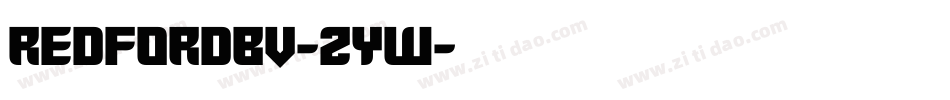 RedfordBv-zYw字体转换