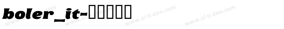 boler_it字体转换