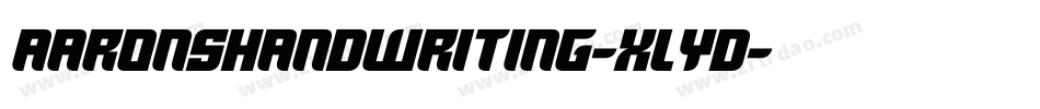 AaronsHandwriting-XLYd字体转换