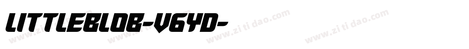 LittleBlob-v6yD字体转换