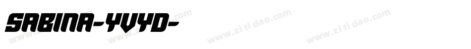 Sabina-yvYd字体转换