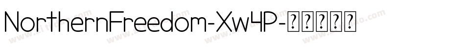 NorthernFreedom-Xw4P字体转换