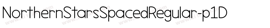 NorthernStarsSpacedRegular-p1Dy字体转换