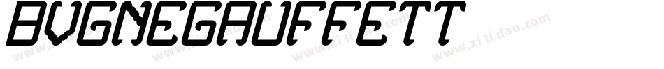 BVGNegAufFett字体转换
