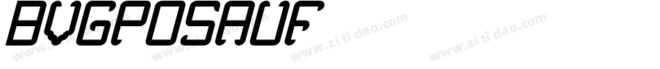 BVGPosAuf字体转换