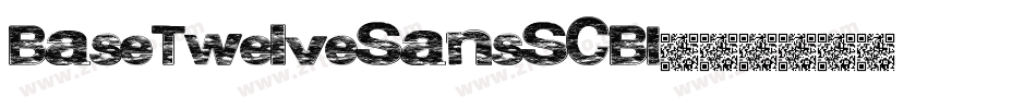 BaseTwelveSansSCBI字体转换