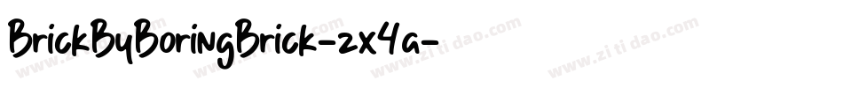 BrickByBoringBrick-zx4a字体转换
