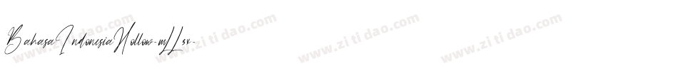 BahasaIndonesiaHollow-mLL3x字体转换