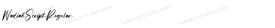 WadiahScript-Regular字体转换