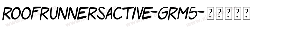 RoofRunnersActive-grM5字体转换