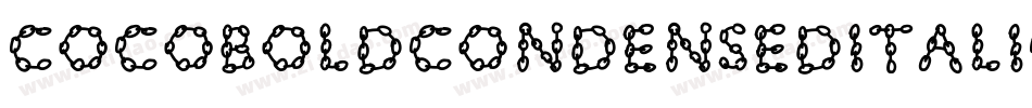 CocoBoldcondenseditalic-MVZPw字体转换